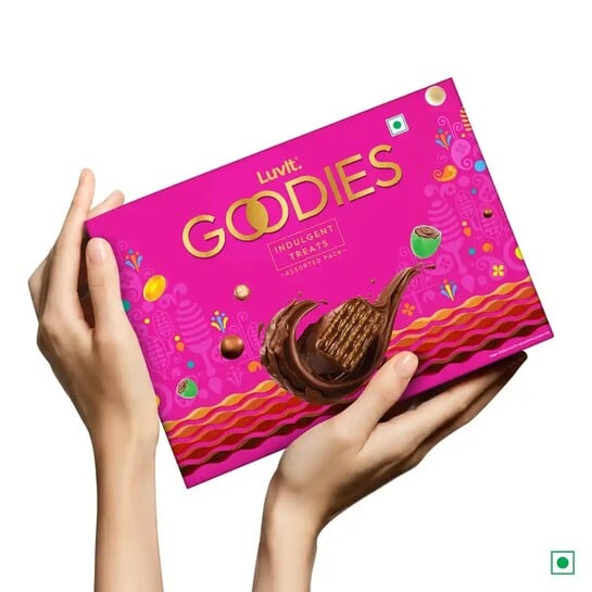 Click to enlarge Zepto - Luvit Goodies Assorted Chocolate Gift Pack @35, Masoor Dal Split 1kg @66, Tomato Ketchup 900gm @34