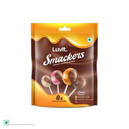 Zepto - Luvit Smackers Chocolate Assorted Lollipops 1 pack (8 x 12 g)