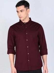 GAP Men Regular Fit Solid Casual Shirt