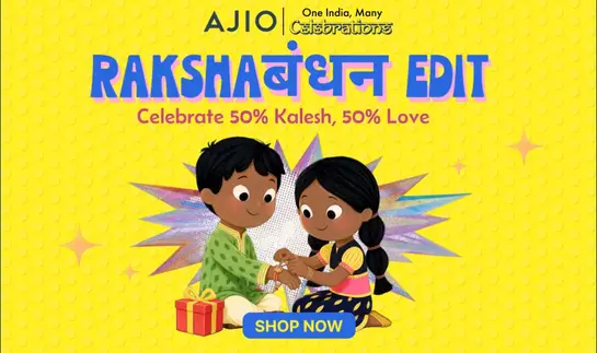 AJIO Raksha Bandhan Edit Sale | Rakhi, Jewellery, Fashion & More