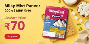 Jiomart: Milky Mist Paneer 200gm at 70Rs | Thirumala Paneer 400gm at 139Rs