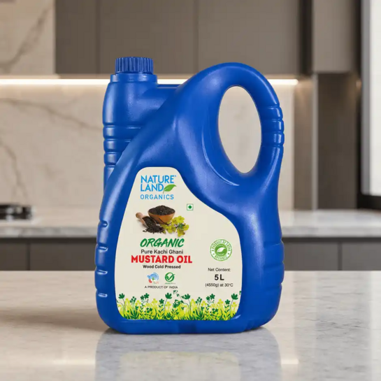Zepto: Natureland Mustard Oil 5L – Location Specific