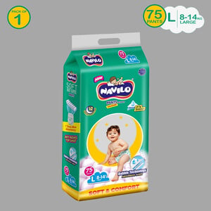 Click to enlarge navilo Baby Diaper Pants Soft & Comfort | 12Hr Absorption, Bubble...more