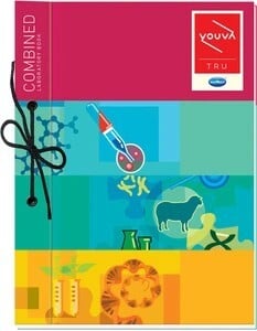 NAVNEET Youva Hard Bound Combined Laboratory Book 21x28.5 cm Regular Notebook 1 Ruled / 1 Plain 58 Pages (Multicolor, Pack of 3)