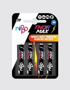 Click to enlarge Nippo Thor MAX AA Alkaline Battery (Pack of 4)