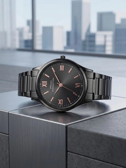 Click to enlarge Buy French Connection Men Dial & Stainless Steel Bracelet Style Straps Analogue Watch FCND15BM - Watches for Men 44289727 | Myntra