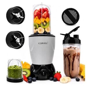Nutri 500W Portable Juicer Mixer Grinder, Silver, 3 Jar