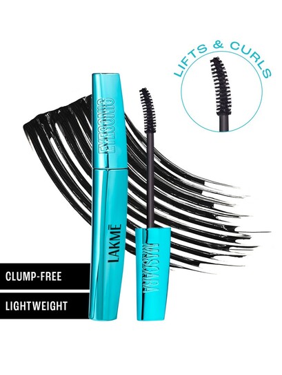 Click to enlarge Lakme Eyeconic Smart Curl Brush Water-Resistant Mascara (Black)