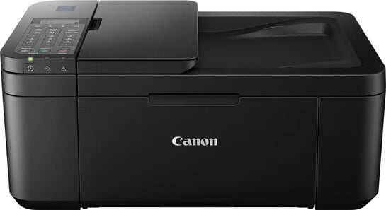 Canon E4570 Multi-function WiFi Color Inkjet Printer with Voice Activated Printing Google Assistant and Alexa with Auto Duplex feature and Auto-document feeder (Ink Cartridge)