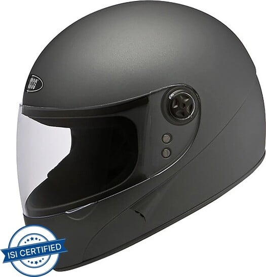 STUDDS Chrome Super Motorbike Helmet (Matt Gun Grey)