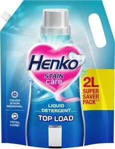 Henko Stain Care Top Load Fresh Liquid Detergent (2 L)