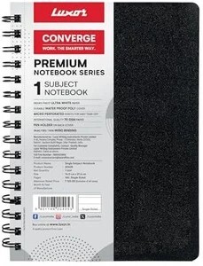 LUXOR Single Ruled A5-160 A5 Notebook Single Ruled 160 Pages (Bla...more