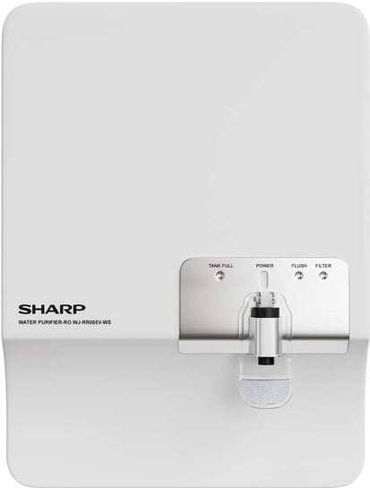 Sharp WJ-RR065V-WS 7 L RO + UV + Silver + TDS Control Water Purifier (White Silver)