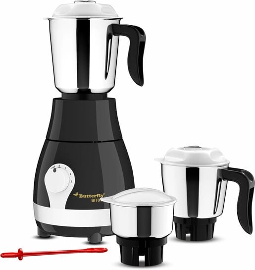 Butterfly Arrow 500 W Juicer Mixer Grinder (Arrow | 3 Jars | Grey)