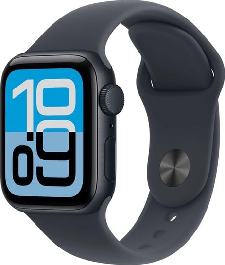 Click to enlarge Apple Watch SE 3(2025) GPS 40mm Midnight Aluminium Case Midnight Sport Band - M/L (Midnight Strap, Medium/Large)