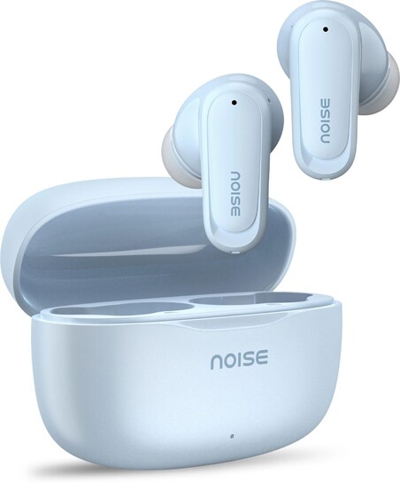 Click to enlarge Noise Buds Play with BT v6.0, 13mm Driver, 40Hrs Playtime, IPX4 Water Resistance Bluetooth Headset (Powder Blue, True Wireless)