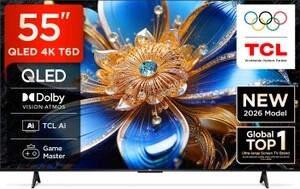 TCL T6D 138.71 cm (55 inch) QLED Ultra HD (4K) Smart Google TV 20...more