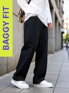 Click to enlarge Zaba Denim Loose Fit Men Black Jeans