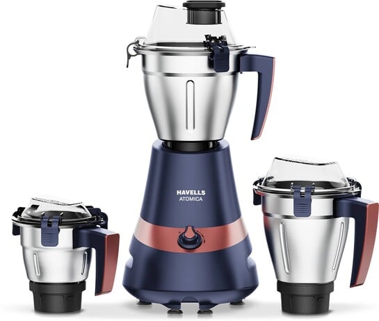HAVELLS Atomica 1000 W Mixer Grinder (Atomica 1000W 3 Jar Mixer Grinder