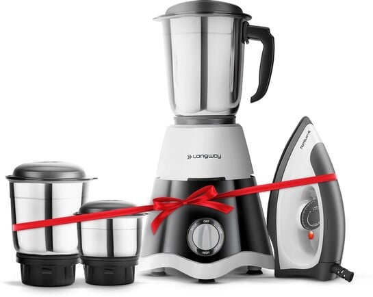 Click to enlarge Longway Super Dlx with Kwid 1100 Watt Dry Iron Combo 500 W Juicer...more