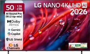 LG 126 cm (50 inch) Ultra HD (4K) LED Smart WebOS TV 2026 Edition...more