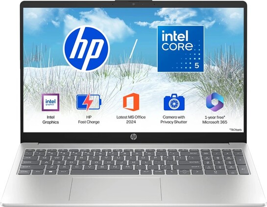 {Price Drop} HP 15 Intel Core 5 120U - (24 GB/512 GB SSD) Thin and Light Laptop
