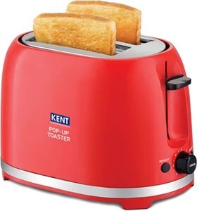 KENT Pop Up Toaster|Automatic Pop Up|7 Browning Modes|Removable BreadCrumb Tray 850 W Pop Up Toaster (Red)