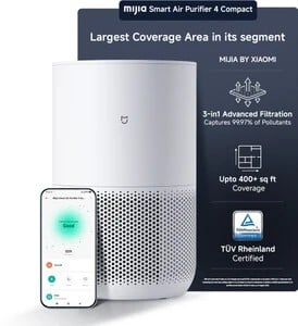 [New Launch] Mijia by Xiaomi Smart Air Purifier 4 Compact I 100 Sq.ft. in 6 mi...more