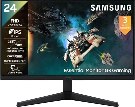 Samsung G3 Gaming Monitor 60.4 cm (24 inches) Full HD LED Backlit IPS Panel Gaming Monitor (LS24HG310EWXXL)