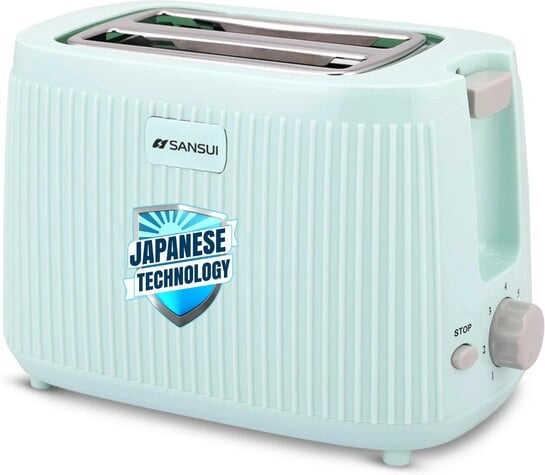 Sansui Prima 2 Slice 600 W Pop Up Toaster (Green)