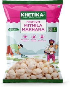 Click to enlarge khetika Premium Makhana -100gram (location specific) minutes