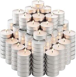 4-5 hour long burning unscented tea light candles (pack of 50 pcs) candle
