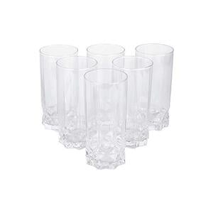 Pasabache Future Tumbler from The Original Pasabahce from Turkey | Durable & Stylish Glassware for Water, Juice, Cold Drink Tumbler Set of 6 Pcs, 325 ml, Transparent | Easy To Clean & Dishwasher Safe.