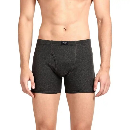 Click to enlarge Zepto - Pepe Jeans Mens 100% Cotton Solid Trunk - Pack of 2