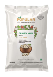 Click to enlarge Popular Essentials Cashew - Split on Instamart: 100g @ 59