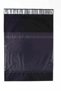 Porpoise Tamper Proof Courier Bags (8" x 10") - 1000 Pcs Black Poly Mailers with POD Jacket & Self-Adhesive Seal