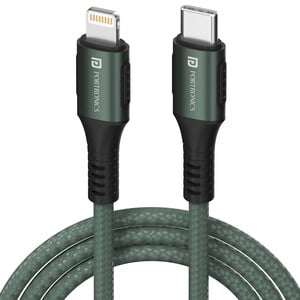 Portronics Konnect CL 20W, Type-C to 8 Pin USB 1.2M Cable With Power Delivery & 3A Quick Charge Supp...see more