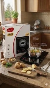 Pigeon 1800 W Induction Cooktop Push Button (Black, Prime Inducti...more