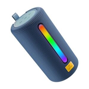 pTron Fusion Buzz 14W Bluetooth Speaker with Pristine Sound, 8hrs Playback, Rhythmic RGB LEDs, Multi-Play Modes BT5.3/TF Card/USB, TWS Feature, Integrated Button Controls, Type-C Charging (Blue)