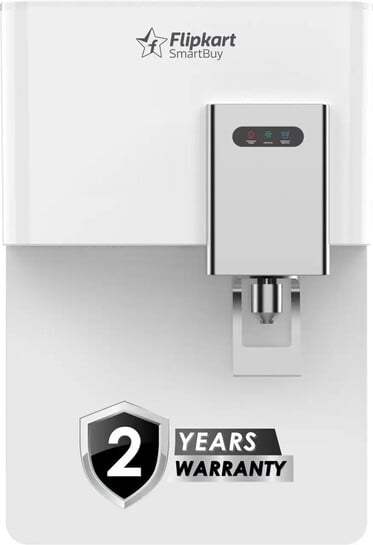 Flipkart SmartBuy PureAura |Needs No Service for 2 Years | 9 L RO + UV + UF + Copper + Alkaline + Minerals Water Purifier (White)