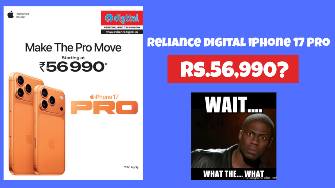 Click to enlarge Reliance Digital iPhone 17 Pro at Rs.56,990? Complete Details
