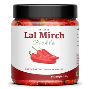 Relishta Lal Mirch Pickle 250g – Traditional Handmade Indian Achar | Tasty Deal