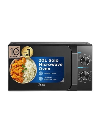 Click to enlarge Midea 20 L 5 power levels & Defrost function Solo Microwave Oven