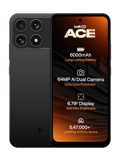 BOLTT ACE 5G (Midnight Black, 64 GB) (4 GB RAM)