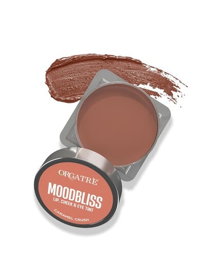 Buy Orgatre All In One Moodbliss Lip Cheek & Eye Tint 8g Caramel Crush - Lipstick for Women 30790899 | Myntra