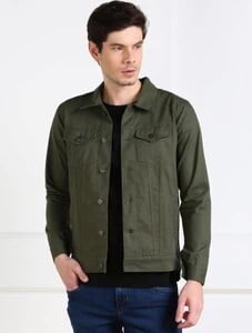 MONTREZ Men Washed Casual Jacket