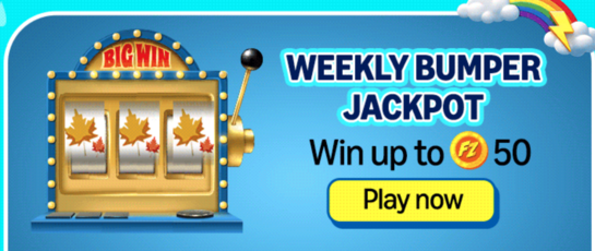 Funzone weekly bumper Jackpot-Win UP TO 50 points