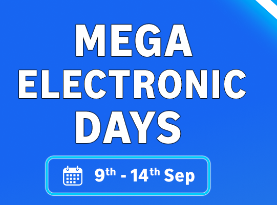 Amazon Mega Electronic Days - Up To 60% Off Laptops, Headphones, Tablets, Camera & More