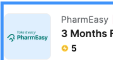 3 Months Free PharmEasy Plus Membership Worth Rs.499 using 5 Supercoins