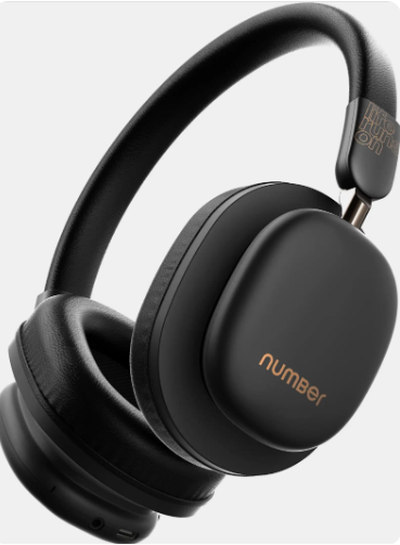 Number Headit Pro 100H Battery, AI ENC, 35ms Gaming Bluetooth Headset (Pro Black, On the Ear)